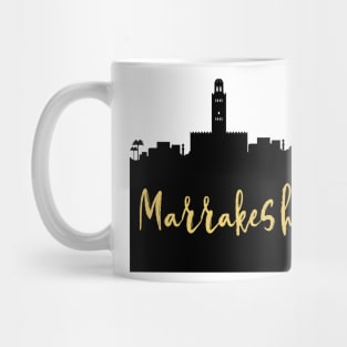 MARRAKESH MOROCCO DESIGNER SILHOUETTE SKYLINE ART Mug